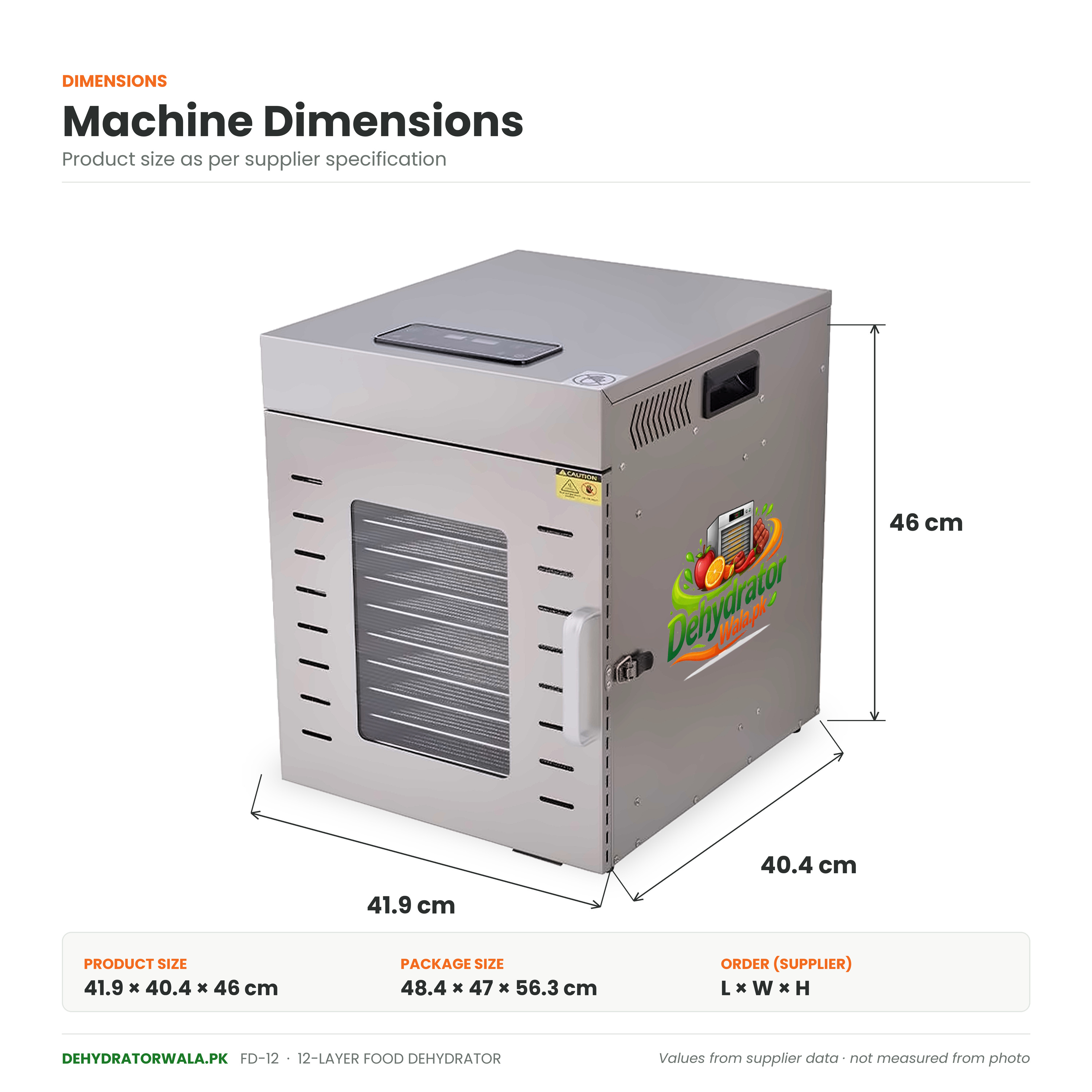 12 Trays Dehydrator Machine in pakistan  7th Image