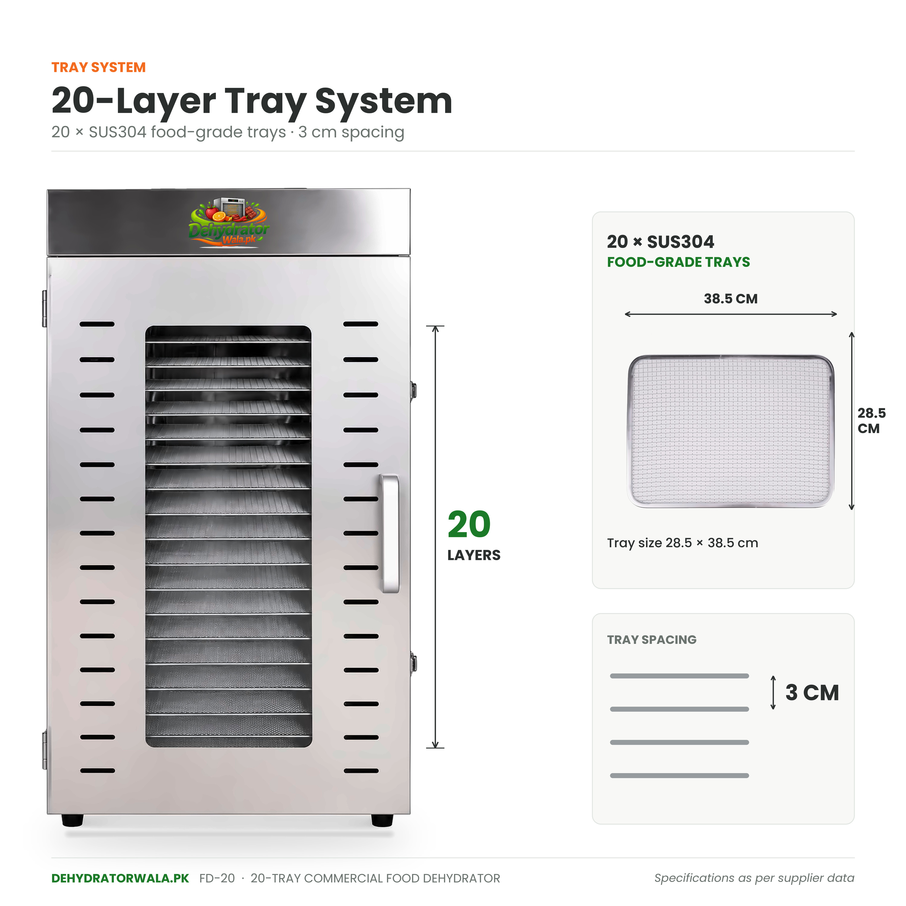 20 Trays Dehydrator Machine by Dehydratorwala.pk 4thimage