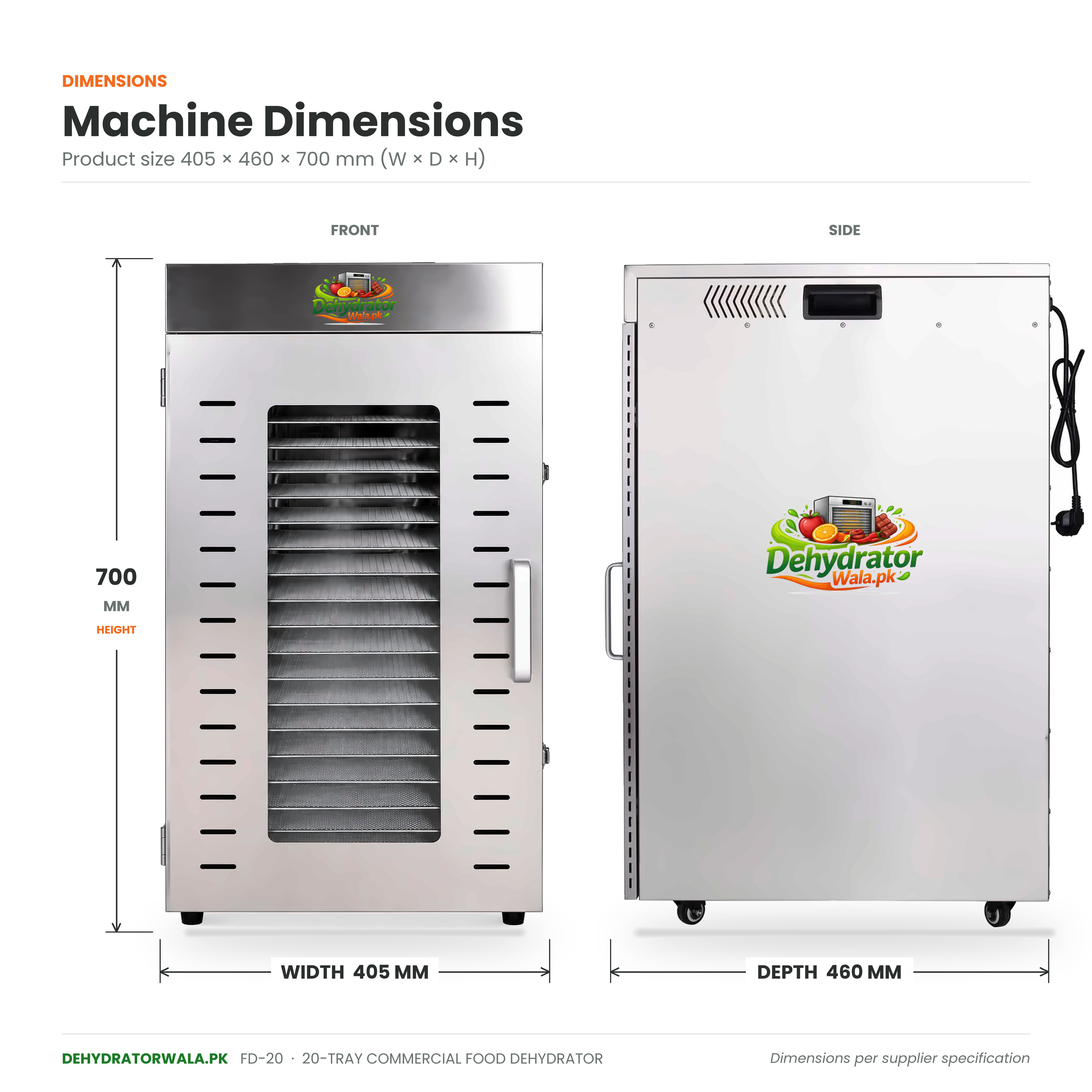 20 Trays Dehydrator Machine by Dehydratorwala.pk 9th