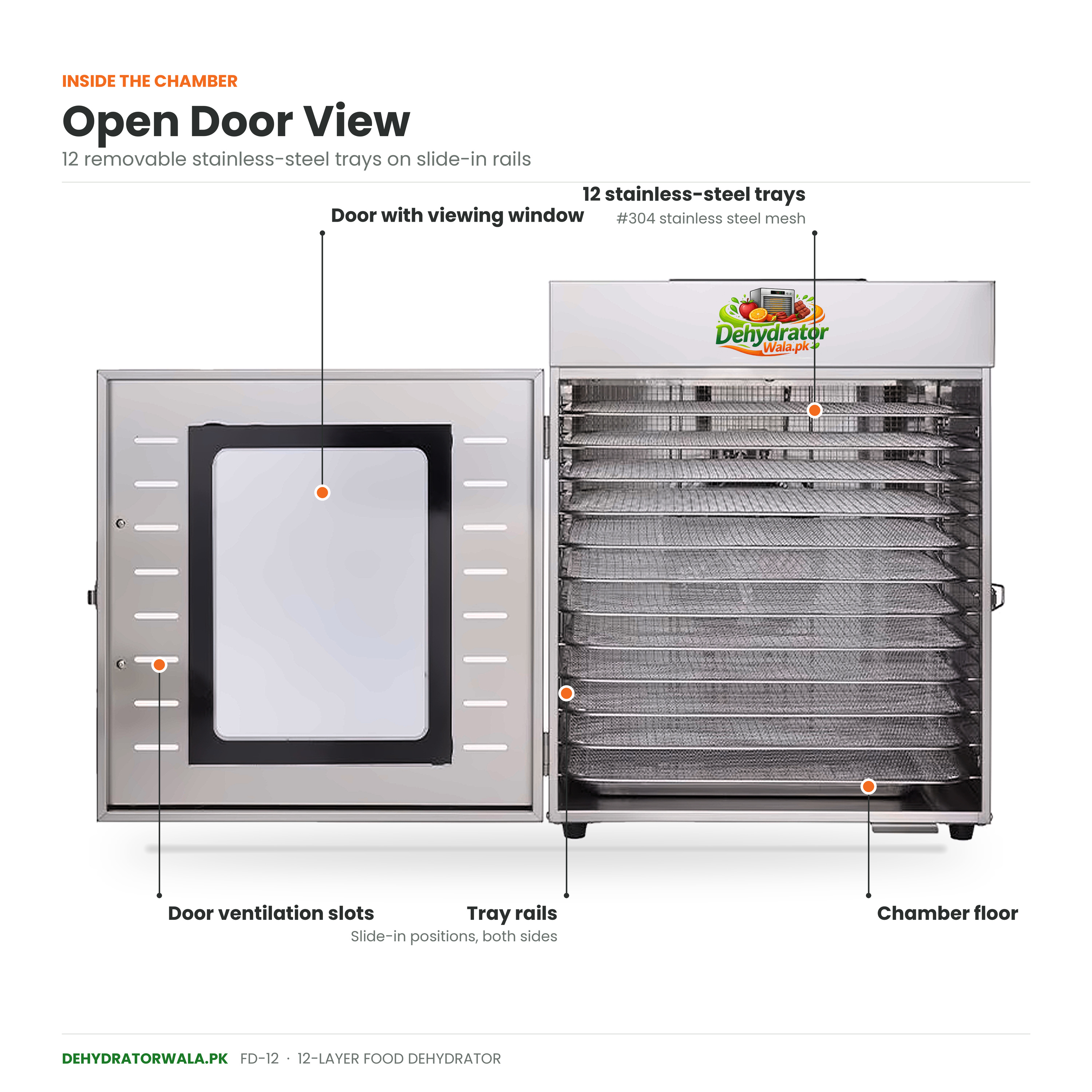 12 Trays Dehydrator Machine in pakistan  9th Image